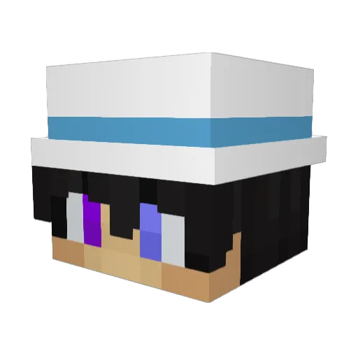 ItzPupzi Minecraft avatar head, 3D render