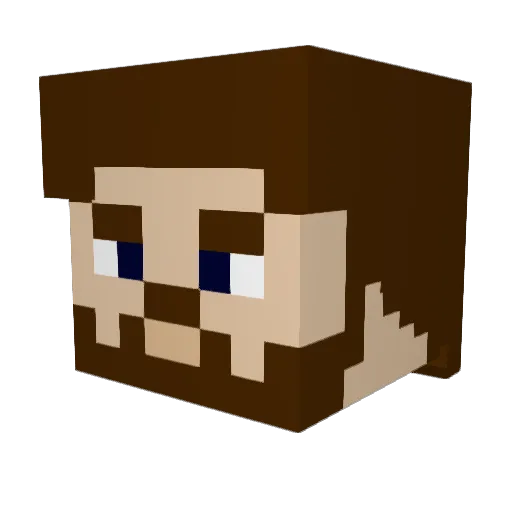 ItzPythonHD Minecraft avatar head, 3D render
