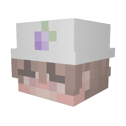 ItzQ4sem Minecraft avatar head, 3D render