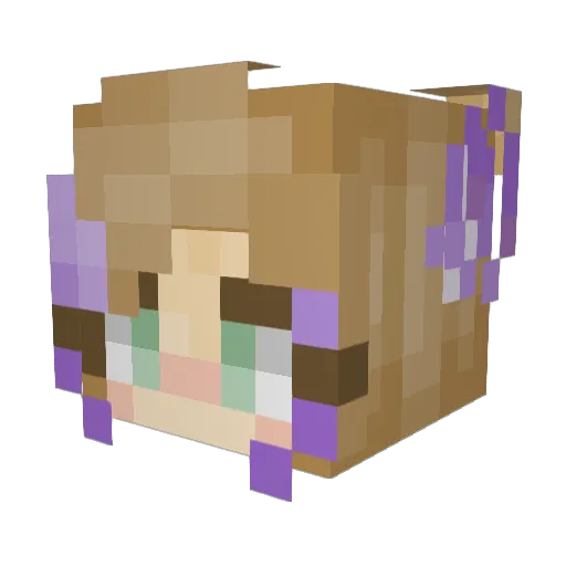 ItzRaen Minecraft avatar head, 3D render