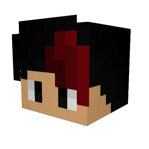 ItzRaxe Minecraft avatar head, 3D render