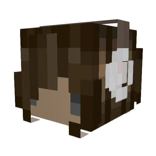 ItzRay Minecraft avatar head, 3D render