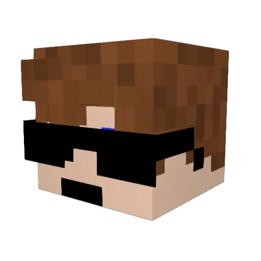 ItzRealLenn Minecraft avatar head, 3D render