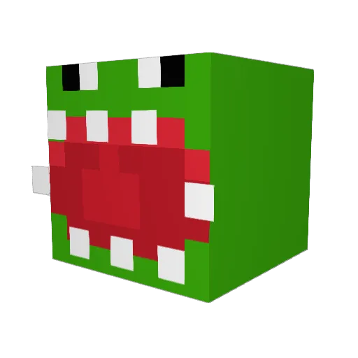ItzRealzzzz Minecraft avatar head, 3D render