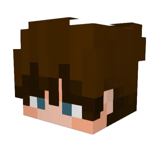 ItzRedPanter Minecraft avatar head, 3D render