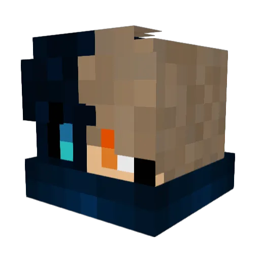 ItzRedstoneTime Minecraft avatar head, 3D render
