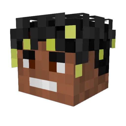 ItzRendez Minecraft avatar head, 3D render