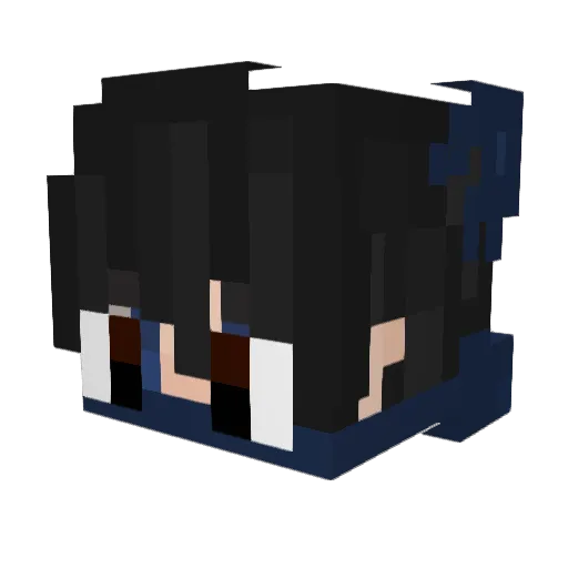 ItzRic Minecraft avatar head, 3D render