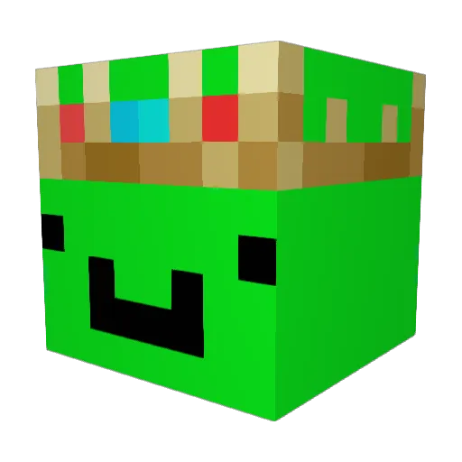 ItzRikz Minecraft avatar head, 3D render