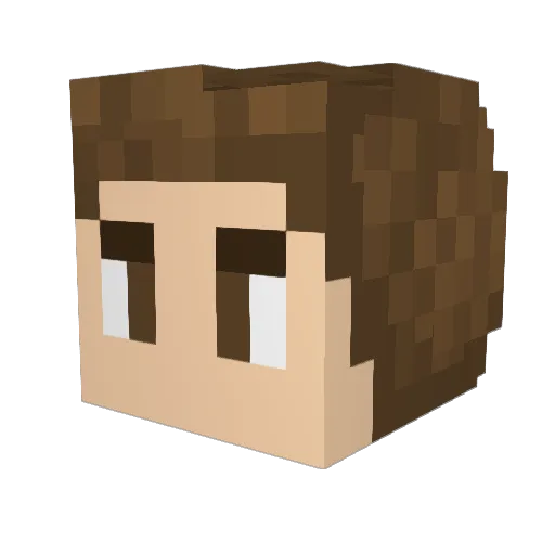 ItzRogerJIR Minecraft avatar head, 3D render