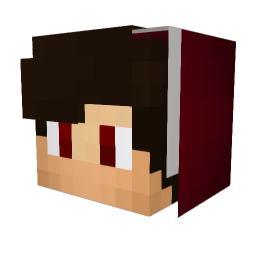 ItzRubilinPvP_ Minecraft avatar head, 3D render