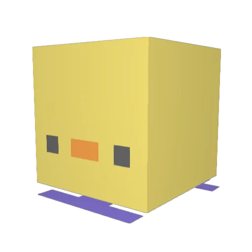 ItzRy Minecraft avatar head, 3D render
