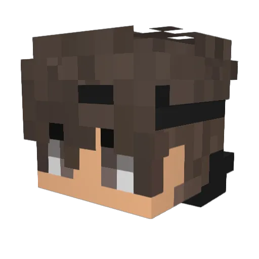 ItzSMP Minecraft avatar head, 3D render