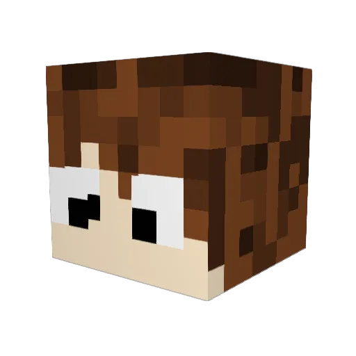 ItzSagez Minecraft avatar head, 3D render