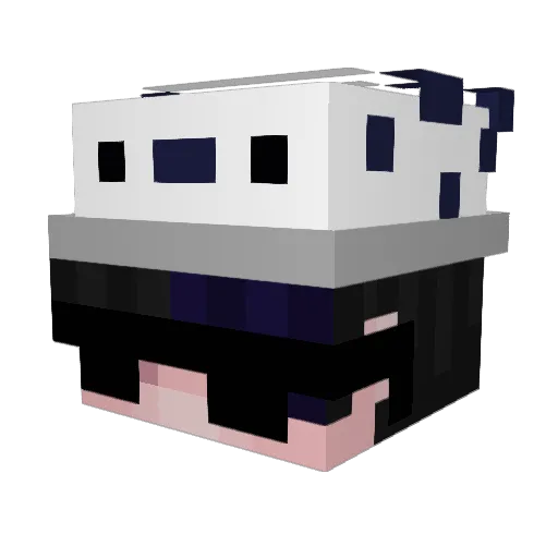 ItzSajmonCZ Minecraft avatar head, 3D render