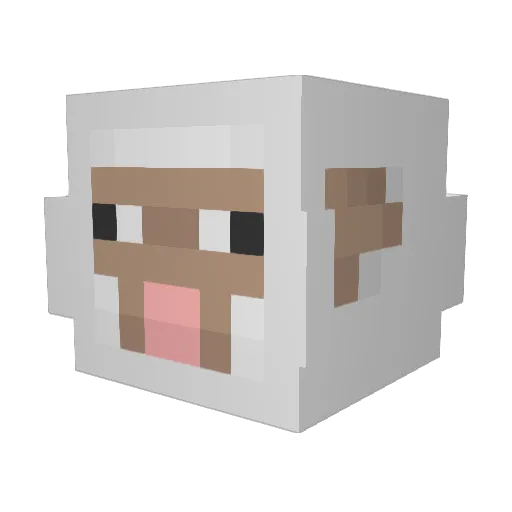 ItzSalam3che Minecraft avatar head, 3D render