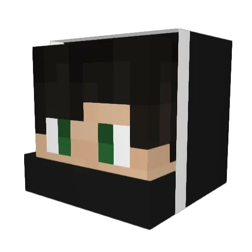 ItzSalmon Minecraft avatar head, 3D render