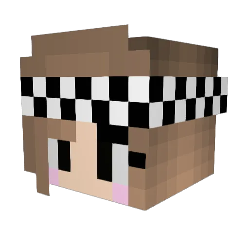 ItzSapphire Minecraft avatar head, 3D render