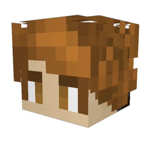 ItzSenshi Minecraft avatar head, 3D render