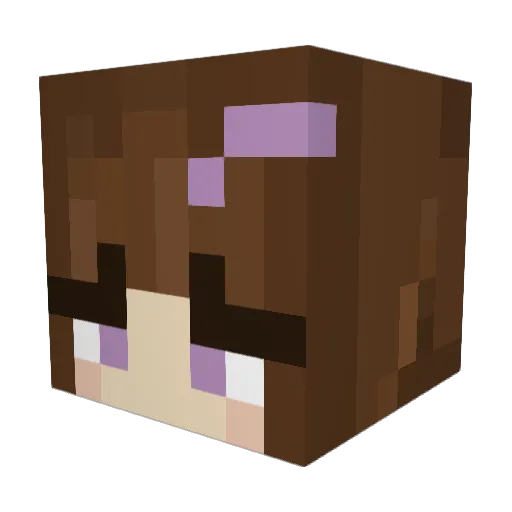 ItzSerePvP Minecraft avatar head, 3D render