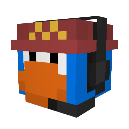 ItzShadowz Minecraft avatar head, 3D render
