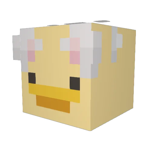 ItzSheepyy Minecraft avatar head, 3D render
