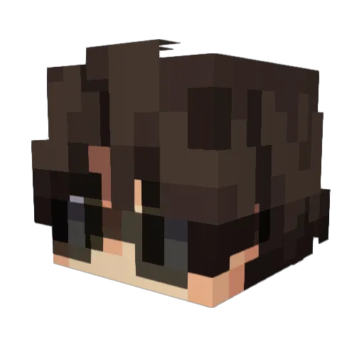 ItzShibaa Minecraft avatar head, 3D render