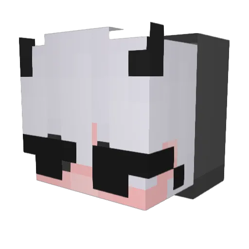 ItzShieru Minecraft avatar head, 3D render