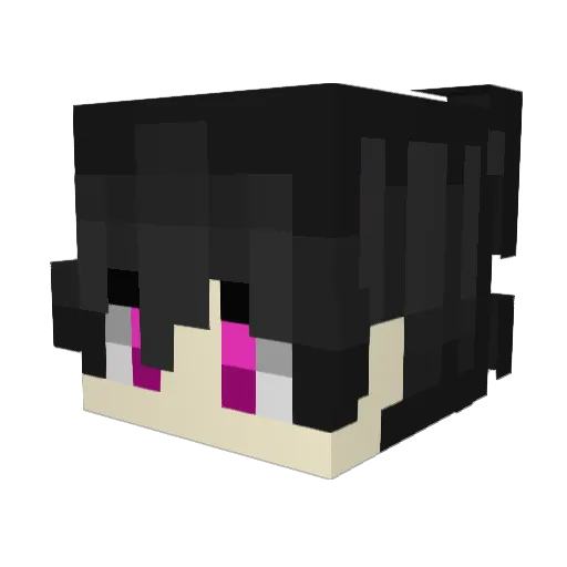 ItzShiro5258 Minecraft avatar head, 3D render