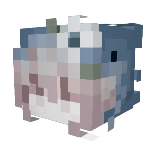 ItzShiroko_ Minecraft avatar head, 3D render