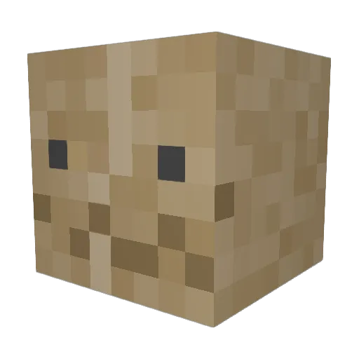 ItzShruze Minecraft avatar head, 3D render