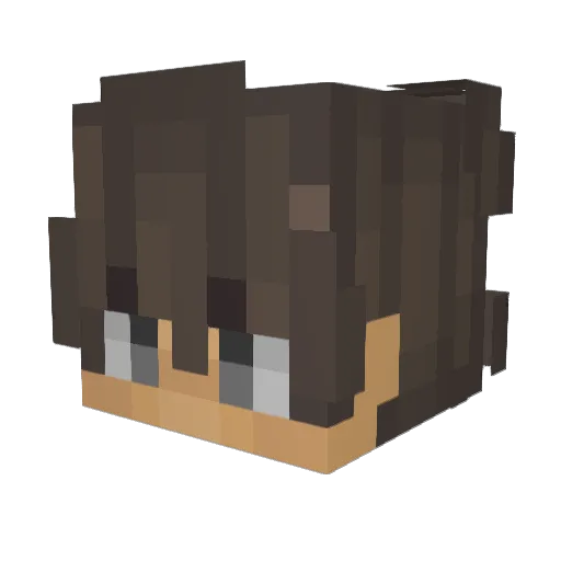 ItzSirMrErfan Minecraft avatar head, 3D render