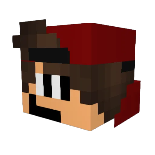 ItzSkii Minecraft avatar head, 3D render