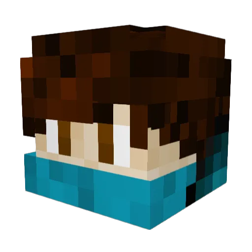 ItzSmolko Minecraft avatar head, 3D render