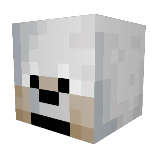 ItzSnowyy__ Minecraft avatar head, 3D render