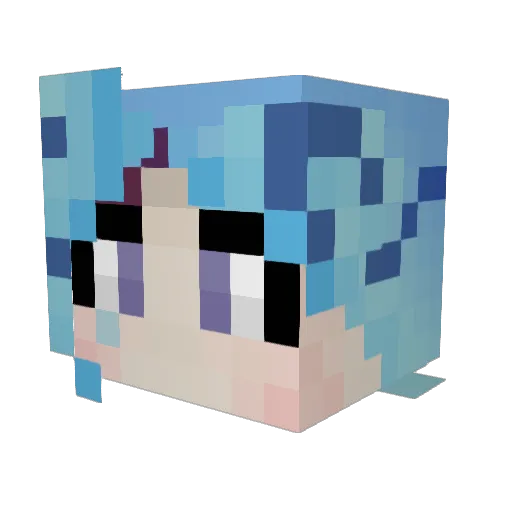 ItzSoofter Minecraft avatar head, 3D render