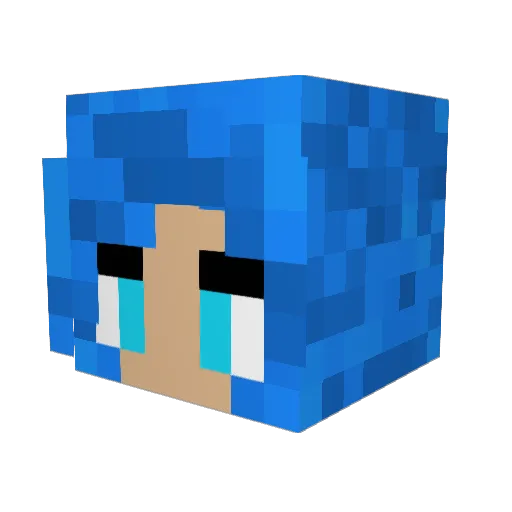 ItzSoph195 Minecraft avatar head, 3D render
