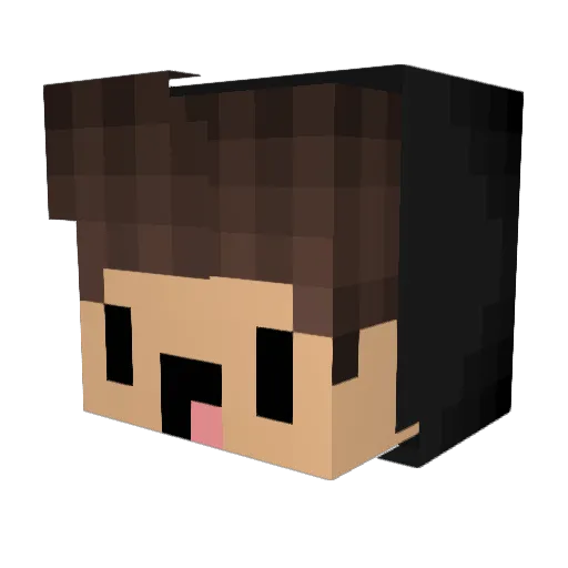ItzSpiral Minecraft avatar head, 3D render