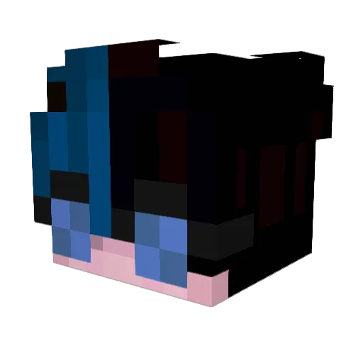 ItzSponky Minecraft avatar head, 3D render
