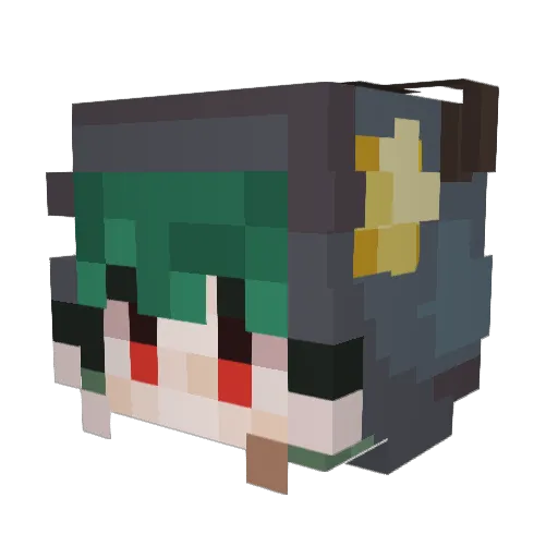 ItzSpooxz Minecraft avatar head, 3D render