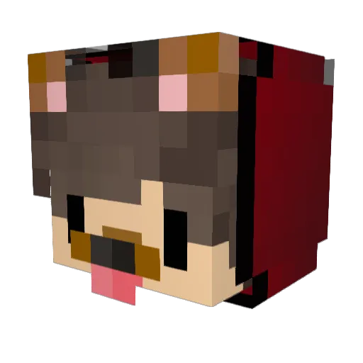 ItzStyko_ Minecraft avatar head, 3D render
