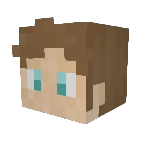 ItzStyrax Minecraft avatar head, 3D render