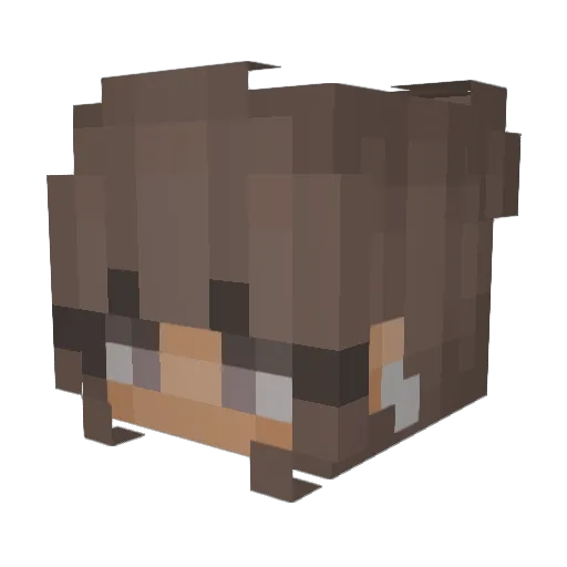 ItzSushi_ Minecraft avatar head, 3D render