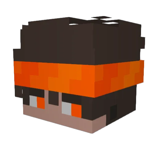 ItzSwiss Minecraft avatar head, 3D render