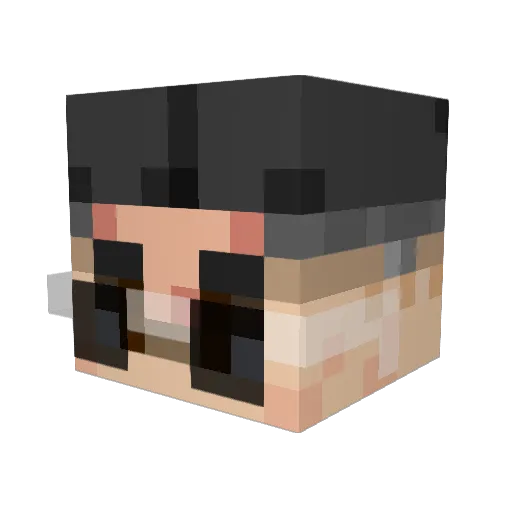 ItzSyntrix_ Minecraft avatar head, 3D render
