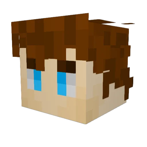 ItzTale Minecraft avatar head, 3D render