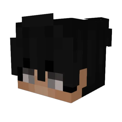 ItzTengu_ Minecraft avatar head, 3D render