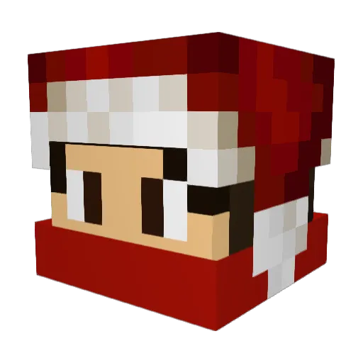 ItzTheFirePvP Minecraft avatar head, 3D render