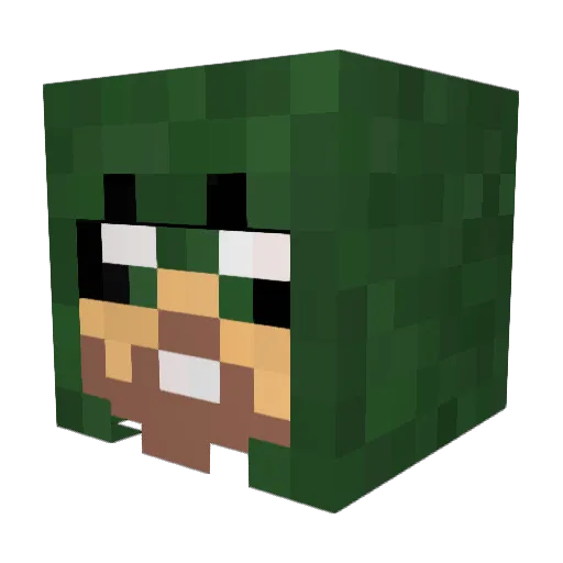 ItzTheScott Minecraft avatar head, 3D render