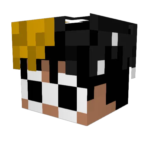 ItzTimeless Minecraft avatar head, 3D render